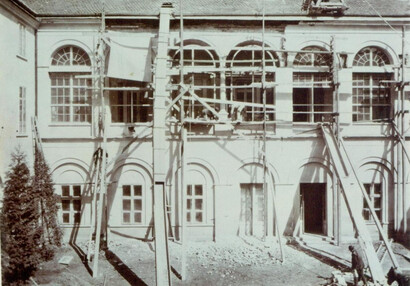 Rekonstrukce arkád v roce 1909