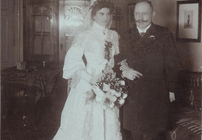 Svatební fotografie Friedricha Egberta Dalberga a Karolíny rozené v. Raab