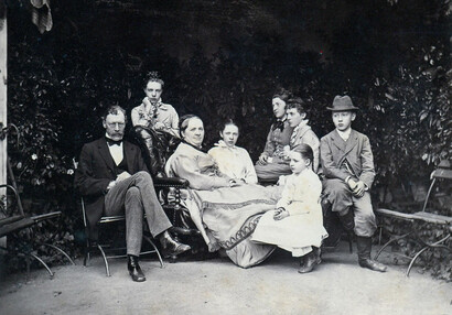 Friedrich Ferdinand v. Dalberg s rodinou (2. pol 19. století)