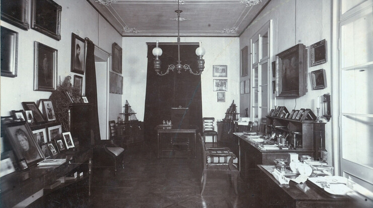 Pracovna Friedricha Ferdinanda v. Dalberga v roce 1908